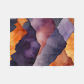 ピーク絵を描数 フリースブランケット (正面(横))