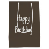 ピーク誕生日ホワイトガチョウ ミディアムペーパーバッグ (裏面)