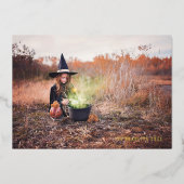 ピーク・ア・ブー ハロウィン フォト フォイル カード (正面)