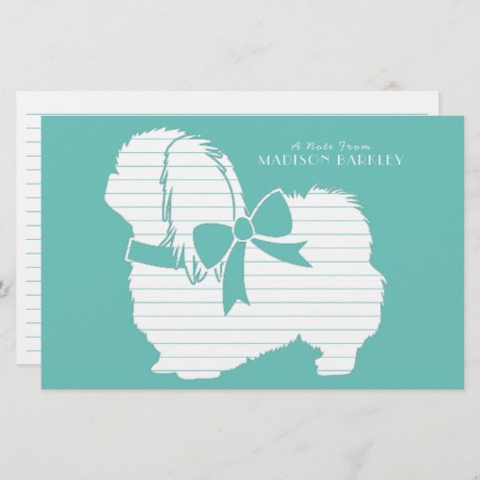 ピーゲスドッグパピー 便箋 (正面/裏面)