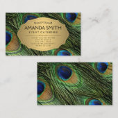 ピーコエレガントック羽メフェイクタル金ゴールド 名刺 (正面/裏面)