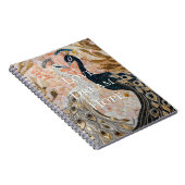 ピーコッかわいらしクピンク金ゴールド ノートブック (右側)