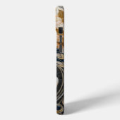 ピーコッかわいらしクピンク金ゴールド Case-Mate iPhoneケース (裏面 / 左)