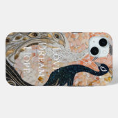 ピーコッかわいらしクピンク金ゴールド Case-Mate iPhoneケース (裏面 (横))