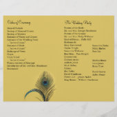 ピーコッエレガントク結婚式 プログラム (裏面)