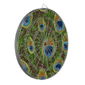 ピーコッカラフルクフェザープリント ダーツボード (正面左)