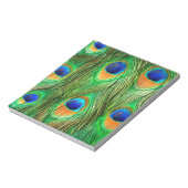 ピーコッカラフルクフェザープリント ノートパッド (回転)