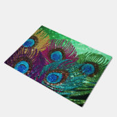 ピーコッカラフルク ドアマット (アングル)