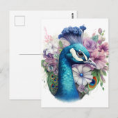 ピーコッカラフルク ポストカード (正面/裏面)