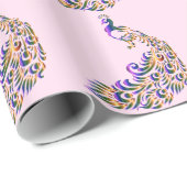 ピーコックかわいらしス ラッピングペーパー (ロールコーナー)