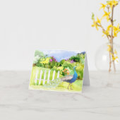 ピーコックすべての行事グリーティングカード カード (黄色い花)