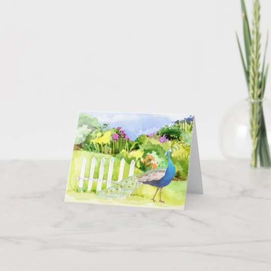 ピーコックすべての行事グリーティングカード カード (正面)