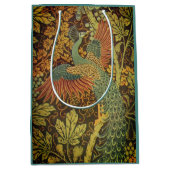 ピーコックとオークリーフのフローラビクトリアンジャカード ミディアムペーパーバッグ (正面)