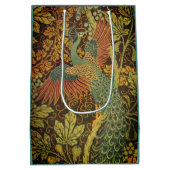 ピーコックとオークリーフのフローラビクトリアンジャカード ミディアムペーパーバッグ (裏面)