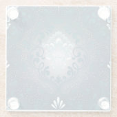 ピーコックとシアンダマスクガラスコースター ガラスコースター (裏面)