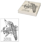 ピーコックとピーエンオンザブランチネーム差出人住所 ラバースタンプ (押印)