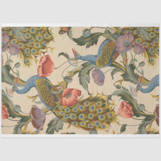 ピーコックとフローラの切り離し紙 薄葉紙 (正面)