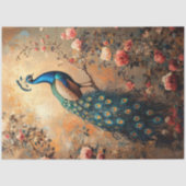 ピーコックと赤面ピンクローゼデクページ 薄葉紙 (正面)