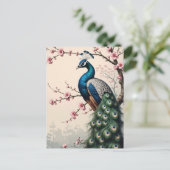 ピーコックのさくらんぼの花 ポストカード (スタンド正面)