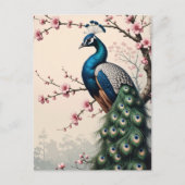 ピーコックのさくらんぼの花 ポストカード (正面)