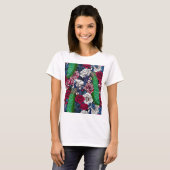 ピーコックのバラガーデンTシャツ Tシャツ (正面フル)