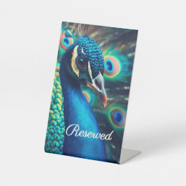 ピーコックのプロフィール 台座サイン