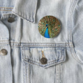 ピーコックのリッチカラー写真 缶バッジ (インサイチュ)