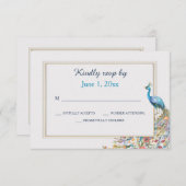 ピーコックの出欠カード 出欠カード (正面/裏面)