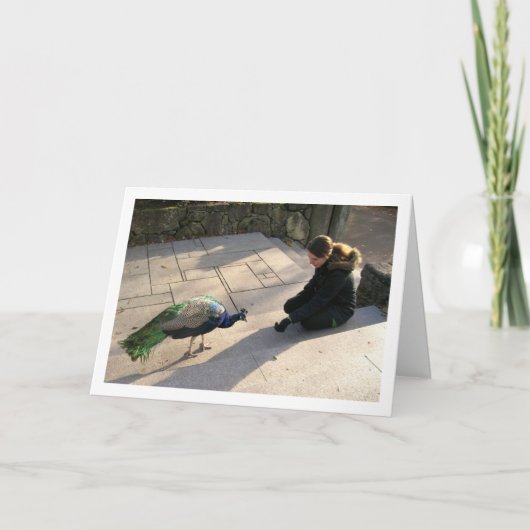 ピーコックの少女 カード (正面)