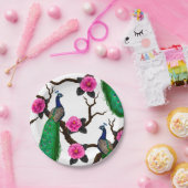 ピーコックの庭 ペーパープレート (パーティー)