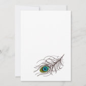 ピーコックの招待状 - 結婚式、誕生日など 招待状 (裏面)