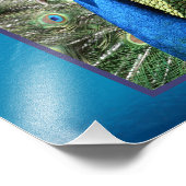 ピーコックの海背景 フォトプリント            (角)