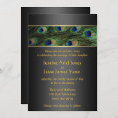 ピーコックの結婚式招待状 招待状 (正面/裏面)