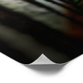 ピーコックの羽を近くへパーソナル ポスター (角)