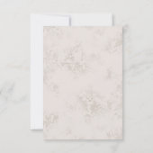 ピーコックの羽根の返信 出欠カード (裏面)