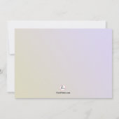 ピーコックの羽根を使ったウェディングシャワーの招待状 招待状 (裏面)