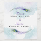 ピーコックの羽根 ワインラベル (シングルラベル)