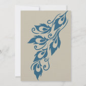 ピーコックの羽根 招待状 (裏面)