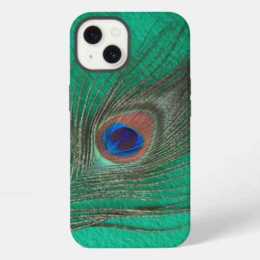 ピーコックの羽 iPhoneケース (裏面)