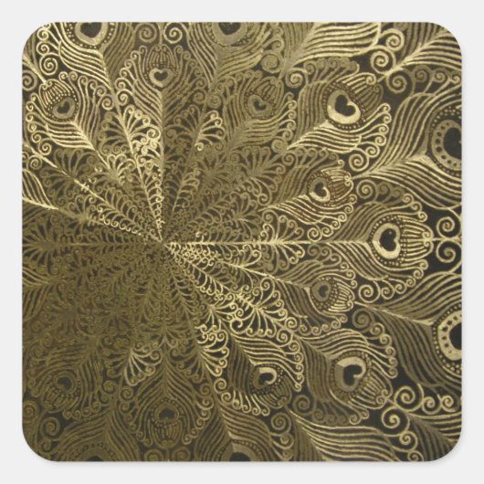 ピーコックの金属トレイ スクエアシール (正面)