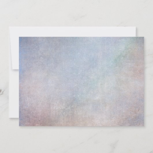 ピーコックアニバーサリー招待 ヴィンテージブルーバード 招待状 (裏面)