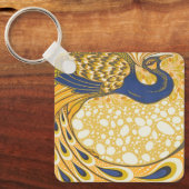 ピーコックアンティークヴィンテージ カラフル キーホルダー (正面)