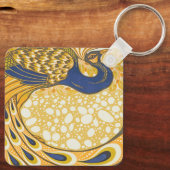 ピーコックアンティークヴィンテージ カラフル キーホルダー (裏面)