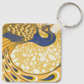 ピーコックアンティークヴィンテージ カラフル キーホルダー (裏面)