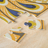 ピーコックアンティークヴィンテージ カラフル ジグソーパズル (側面)