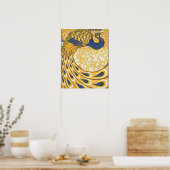 ピーコックアンティークヴィンテージ カラフル ポスター (キッチン)