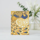 ピーコックアンティークヴィンテージ カラフル ポストカード (スタンド正面)