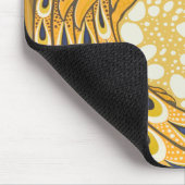 ピーコックアンティークヴィンテージ カラフル マウスパッド (コーナー)