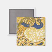 ピーコックアンティークヴィンテージ カラフル マグネット (正面/裏面)