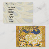 ピーコックアンティークヴィンテージ カラフル 名刺 (正面/裏面)